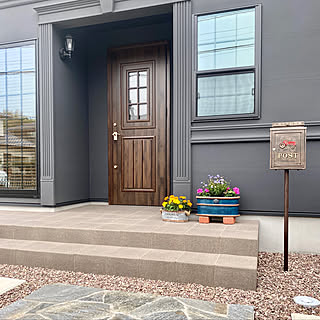 玄関ポーチ ブルックリンスタイルのインテリア実例 Roomclip ルームクリップ