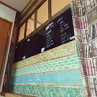 壁/天井/DIY/セリアブラックボードシート/ダイソーMDF材/セリア木材...などのインテリア実例 - 2016-07-17 14:54:41