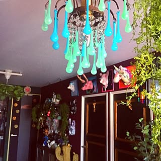 壁/天井/ミルクガラス/LED/照明/なんでもぶら下げ隊...などのインテリア実例 - 2017-07-12 07:35:21