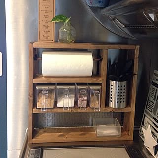 キッチン/キッチンペーパーホルダー/キャンドゥ/DIY/サンプリング...などのインテリア実例 - 2017-02-17 08:40:00