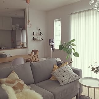 リビング/IKEA/グリーンのある暮らし/IKEAシーツ/DIY...などのインテリア実例 - 2017-06-25 09:51:14