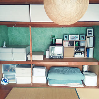 棚/壁紙/すっきり暮らしたい/築26年マンション/RC鹿児島支部...などのインテリア実例 - 2017-10-05 16:25:15