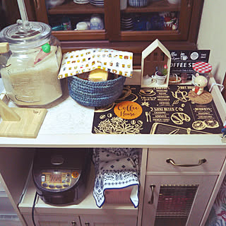 キッチン/いつもいいねありがとうございます♡/RCの出会いに感謝♡/カフェ風インテリアを目指して/フォローワーさん★感謝...などのインテリア実例 - 2018-02-23 22:19:57