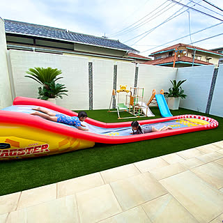 庭 おうちプールのおしゃれなインテリアコーディネート レイアウトの実例 Roomclip ルームクリップ