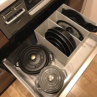 キッチン/キッチン収納/ファイルボックス/ストウブ/断捨離中...などのインテリア実例 - 2016-11-02 08:55:30