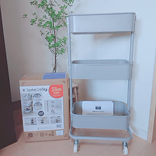 山善/山善収納部/スリムトローリー/マンション暮らし/子供と暮らす家...などのインテリア実例 - 2019-08-24 15:00:48