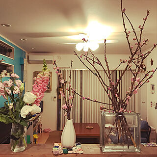 花瓶 桃の花のインテリア実例 Roomclip ルームクリップ
