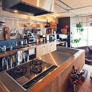 対面式キッチンのインテリア実例 Roomclip ルームクリップ
