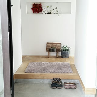 無印良品 玄関マットのおしゃれなアレンジ 飾り方のインテリア実例 Roomclip ルームクリップ