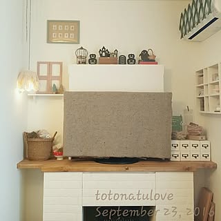 模様替え/テレビ台DIY/棚DIY/電球ライト/ハロウィンディスプレイ...などのインテリア実例 - 2016-09-23 13:03:59