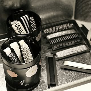 白黒グレー/白黒/白黒インテリア/シンプル/ダイソー...などのインテリア実例 - 2017-03-03 09:02:26