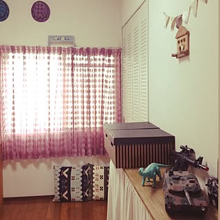 部屋全体/賃貸マンション/兄弟部屋男前計画中/francfrancカーテン/カラーBOXリメイク...などのインテリア実例 - 2014-05-20 07:53:23