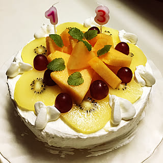 手作りケーキ お誕生日ケーキのインテリア実例 Roomclip ルームクリップ