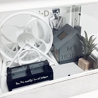 素敵ユーザーさんに感謝✨/真似っこさせて頂きました/ハムスターのお家/100均/モノトーン...などのインテリア実例 - 2017-02-01 22:21:30