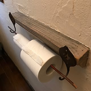 バス/トイレ/流木/流木リメイク/トイレットペーパーホルダー DIY/トイレットペーパーホルダー...などのインテリア実例 - 2017-07-09 15:27:06