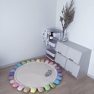 壁/天井/2017.3.18/収納/おうちすっきりボックス/バスケットトローリー...などのインテリア実例 - 2017-03-18 06:02:52