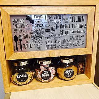 キッチン/調味料置き場/調味料ボトル/調味料ラベル/調味料収納...などのインテリア実例 - 2016-01-23 14:30:04