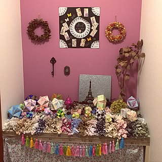 玄関/入り口/折り紙/賃貸インテリア/立体折り紙/一人暮らし...などのインテリア実例 - 2016-10-11 14:56:20