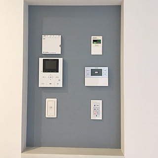 リモコンニッチ/サンゲツ/ブルーグレー/セキスイハイム/スマートパワーステーション...などのインテリア実例 - 2019-03-24 21:38:35