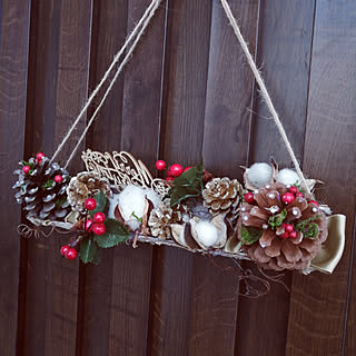 玄関/入り口/クリスマス/クリスマス飾り/お気に入り/オーナメント...などのインテリア実例 - 2019-11-04 11:33:05