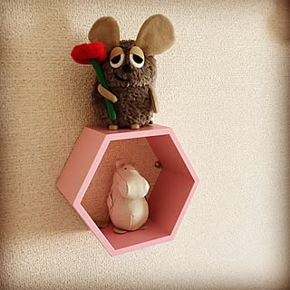 壁/天井/ウォールシェルフ/ピンク/3COINS/フレデリック...などのインテリア実例 - 2015-09-11 14:27:33