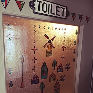 セリア ステンドグラス風ステッカーのインテリア実例 Roomclip ルームクリップ