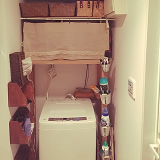 バス/トイレ/脱衣所収納棚/natural kitchen/DIY/一人暮らし...などのインテリア実例 - 2016-04-27 21:22:08