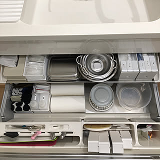 キッチン/マリメッコ タオル/無印良品/シンク下収納/10000人の暮らし...などのインテリア実例 - 2018-02-28 13:41:53