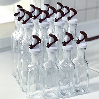 キッチン/オイルボトル/100均/ダイソー/白黒...などのインテリア実例 - 2018-01-30 08:48:45