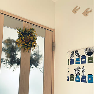 インスタやってます ミモザスワッグのインテリア実例 Roomclip ルームクリップ