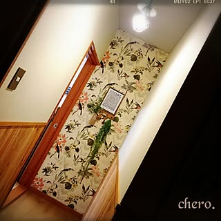 壁紙屋本舗 ボタニカル柄のインテリア実例 Roomclip ルームクリップ