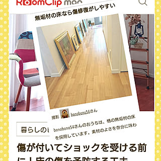 壁/天井/mag掲載/1階廊下/義母の油絵/ピクチャーレールに掛けるには重すぎる...などのインテリア実例 - 2018-11-26 16:51:12