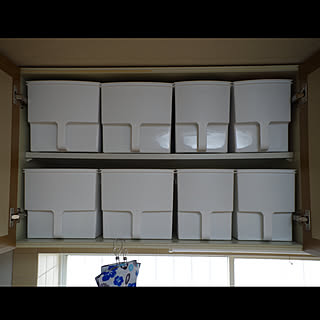 吊り下げストッカー/キッチン/キッチンの吊り戸棚/いいね！押し逃げばかりでごめんなさい。/いいね！コメントありがとうございます☆...などのインテリア実例 - 2020-01-22 11:36:50