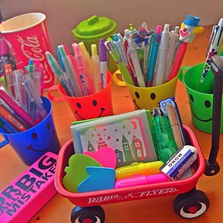 机/文房具/smile/カラフル/American...などのインテリア実例 - 2014-08-25 13:53:45
