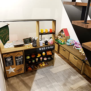 おままごとキッチン 階段下スペースのインテリア実例 Roomclip ルームクリップ