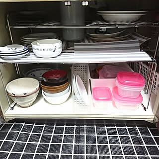 キッチン/大掃除/賃貸/白黒/せまくても諦めない!...などのインテリア実例 - 2019-12-30 00:24:20