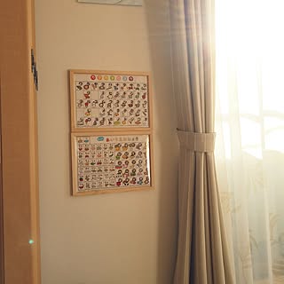 ひらがな表 カタカナ表のおしゃれなアレンジ 飾り方のインテリア実例 Roomclip ルームクリップ