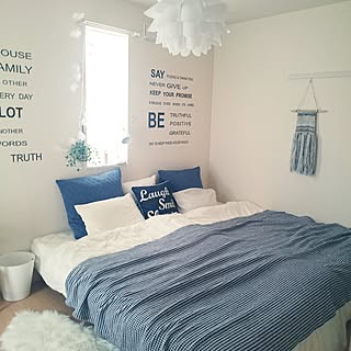 ベッド周り/1LDK/2人暮らし/賃貸/IKEA 照明...などのインテリア実例 - 2016-10-19 12:57:03