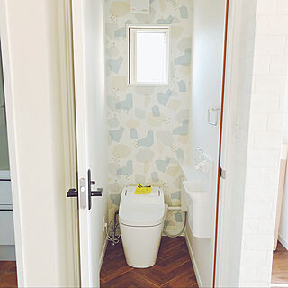 トイレの壁 サンゲツ壁紙のインテリア実例 Roomclip ルームクリップ
