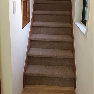 カーペット敷きの階段のインテリア実例 Roomclip ルームクリップ