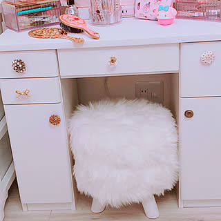 コスメ収納/DIY/姫系/メイク/ホワイトインテリア...などのインテリア実例 - 2020-01-23 01:22:32