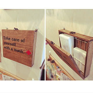 Diy マスク収納のインテリア 手作りの実例 Roomclip ルームクリップ