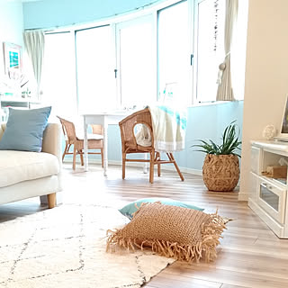 部屋全体/beach house/観葉植物のある部屋/インスタ→aloha_kaoren/コースタルリビング...などのインテリア実例 - 2018-05-13 13:36:13