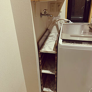 セリア 洗濯機横のスペースのインテリア実例 Roomclip ルームクリップ