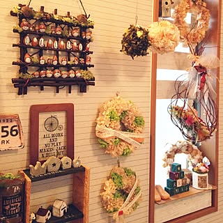 玄関/入り口/ダイソー/どんぐりトトロ/ペーパーナプキン/コーヒーフィルター...などのインテリア実例 - 2015-12-10 08:30:15