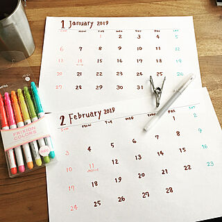 手書きカレンダーのインテリア実例 Roomclip ルームクリップ