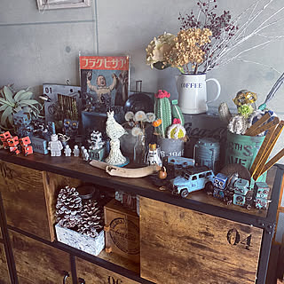 サボテン/編みサボテン/男前/男前インテリア/ダイソー玩具...などのインテリア実例 - 2020-01-24 12:22:37