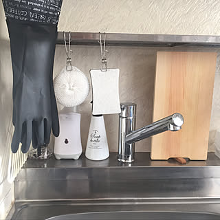 吊り収納/イベント用/スポンジ置き場/子供のいる暮らし/キッチンのインテリア実例 - 2020-01-02 20:09:18