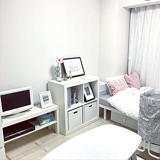 一人暮らし グレーピンクのレイアウト おしゃれなインテリアコーディネートの実例 Roomclip ルームクリップ