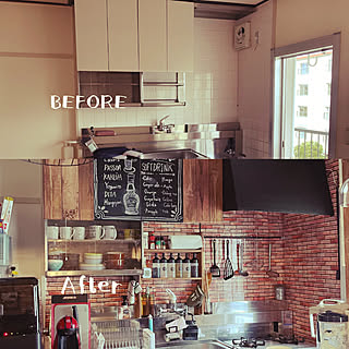 レンジフードdiyのインテリア 手作りの実例 Roomclip ルームクリップ